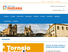 Tablet Screenshot of pmmariana.com.br